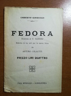 Fedora - Umberto Giordano - Alessandria   - M - Sammlungen