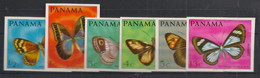 Panama - 1968 - N° Mi. 1056A à 1061A - Papillons / Butterflies - Non Dentelé - Neuf Luxe ** / MNH / Postfrisch - Butterflies