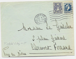 MARIANNE ALGER N°639+ 50C CHAINE LETTRE PARIS 49 15.III.1945 AU TARIF - 1944 Marianne Van Algerije