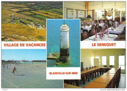 Carte Postale  50.  Blainville-sur-Mer  "Le Senequet"  Tennis  Phare   Trés Beau Plan - Blainville Sur Mer