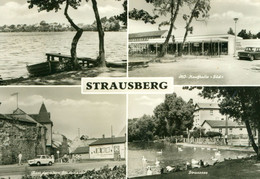 DDR Mehrbild AK Um 1973 Strausberg In Brandenburg Mit HO Kaufhalle Süd, Stadtmauer U.a. - Strausberg