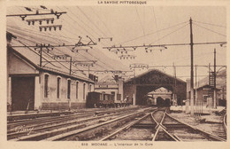 Cpa Dept 73 - Modane - L'intérieur De La Gare - Rare Cliché (voir Scan Recto-verso) - Modane