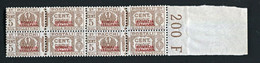 SOMALIA 1937 PACCHI POSTALI 5 C. SASSONE N. 71  ** MNH QUARTINA - Somalia