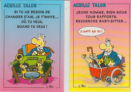 ACHILE  TALON  - 2  C P M   - SUGNÉ  GREG  - ( 21 / 10 / 81  ) - Personnages