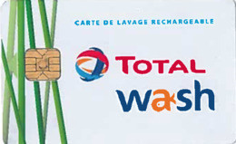 # Carte A Puce Portemonnaie Lavage Total - 1000 Stations - Plante Et Gouttes - Verso 1 - Carte De Lavage - TBE - Autowäsche