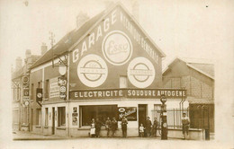 Dormans * Carte Photo * Garage Automobiles Mécanique Générale électricité DENEUX & Cie , Rue De Chalons * Pompe - Dormans