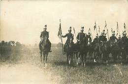 Reims * Carte Photo * Soldats Militaires Régiment De Dragons * Manoeuvres * Militaria - Reims