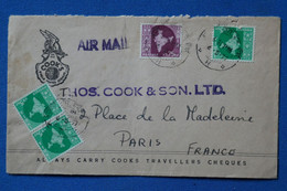 AC11 INDIA BELLE LETTRE  1968   POUR PARIS FRANCE   + AEROPHILATELIE +AFFRANCH. INTERESSANT - Lettres & Documents