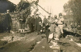 Pont Sur Yonne * Carte Photo * Le Déraillement , Catastrophe Férroviaire , Accident Train * Ligne Chemin De Fer Yonne - Pont Sur Yonne