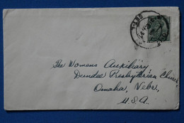 AC11 INDIA BELLE LETTRE  1948 SAHANRANPUR  POUR OMAHA USA  ++AFFRANCH. INTERESSANT - Covers & Documents