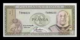 Tonga 1 Pa`anga 1992 - 1995 Pick 25 Low Serial SC UNC - Tonga