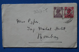 AC11 INDIA BELLE LETTRE  1945  POUR BOMBAY + ++ +AFFRANCH. INTERESSANT - Covers & Documents