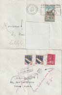 FRANCE. Marques D'automation De Machine De Tri Et Marque De Rebut Sur 2 Lettres. Voir Le Scan. - Used Stamps