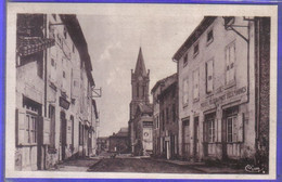 Carte Postale 43. Loudes  Hotel De La Poste Rue De La Barreyre   Très Beau Plan - Loudes