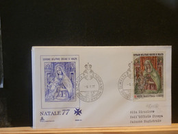 95/190 FDC  ORDRE DE MALTE  1977  NATALE - Malte (Ordre De)