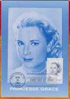 CM-Carte Maximum Card # 1993-USA # Célébrités, Cinéma ( Princesse) Grace Kelly , Actrice  De Cinema # Hollywood - Maximumkaarten