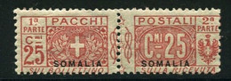 SOMALIA 1923 PACCHI POSTALI 25 C. SASSONE N. 15  ** MNH - Somalie