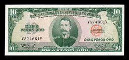 República Dominicana 10 Pesos Oro Matías Ramón Mella 1975 Pick 110b SC UNC - Dominicana