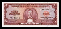 República Dominicana 5 Pesos Oro Fco. Del Rosario 1975 Pick 109a SC UNC - Dominicana