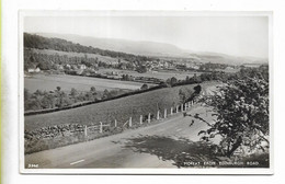 Real Photo Postcard, MOFFAT From EDINBURGH ROAD, Road, Landscape, House. - Dumfriesshire