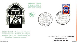 Algérie ; France ;FDC 1958, " Armes De La Ville D°Orléansville " - FDC