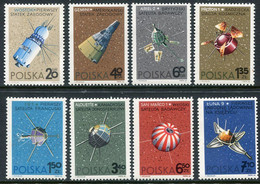 POLAND 1966 Space Exploration MNH / **.  Michel 1730-37 - Nuovi
