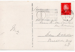 53254 - Deutsches Reich - 1930 - 10Pfg. Ebert Rot EF A. Gruss-Ans.-Kte. V. HEIDELBERG Nach Holland - Cartas & Documentos