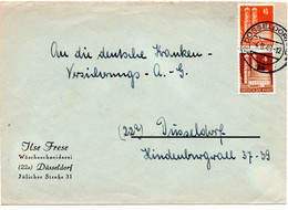 53264 - Bizone - 1948 - 4Pfg.&6Pfg. Bauten MiF A. Bf. Innerhalb Von DUESSELDORF - Altri & Non Classificati