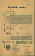 1917, "M, - Galdbach", L1 Auf Postschein - Franking Machines (EMA)