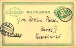 1895, 3 Sen Stationery Card From TOKYO To Gleiwitz - Otros & Sin Clasificación