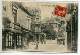14 TROUVILLE Sur MER Facade Du Journal " Le Journal "  Place Tivoli  Publicités Murs Commerces 1911 Timb    D24 2020 - Trouville