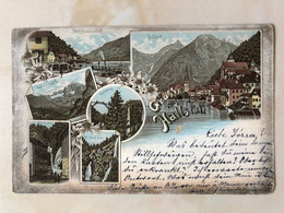 Austria Österreich 1898 Hallstatt Litho Hotel Viaduct Waterfall 13867 Post Card POSTCARD - Hallstatt