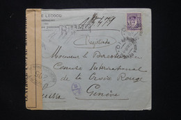 BRÉSIL - Enveloppe  En Recommandé De Rio De Janeiro Pour La Croix Rouge De Genève En 1917 Avec Contrôle - L 107820 - Brieven En Documenten