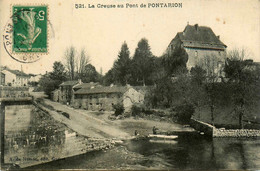 Pontarion * La Creuse Au Pont * Un Coin Du Village - Autres & Non Classés