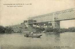 Les Ponts De Cé * La Catastrophe Du 4 Août 1907 * Une Heure Après L'accident De Train * Ligne Chemin De Fer - Les Ponts De Ce