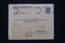 FINLANDE - Enveloppe Commerciale De Helsinki Pour Paris En 1915 Avec Contrôle Postal - L 107842 - Cartas & Documentos