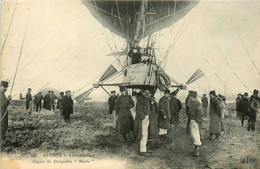 Aviation * Départ Du Dirigeable PATRIE * Sport Aérostation * Zeppelin Ballon - Dirigibili