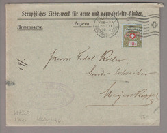 CH Portofreiheit Zu#5 10Rp. Kl#308 1915-11-20 Luzern Brief Seraphisches Liebeswerk Für Arme + Verwahrloste Kinder - Franchise