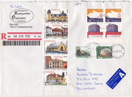 1998  R- Envelope - Large Format  Sweden - Sent To BULGARIA - Storia Postale