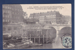 CPA Métro, Construction Du Métropolitain Circulé - Pariser Métro, Bahnhöfe