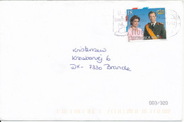 Luxembourg Cover Sent To Denmark 21-12-2000 Single Franked - Cartas & Documentos