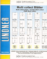 Lindner - Feuilles MULTI-COLLECT à 2 Poches REF. 1404 (paquet De 10) - For Stockbook