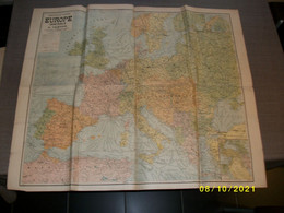Carte Topographique / Topographic Map - Nouvelle Carte Europe Central - A. Taride - Cartes Routieres - Cartes Topographiques