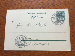 K23 Deutsches Reich Ganzsache Stationery Entier Postal P 36I Von Hamm/Westfalen Nach Barmen - Stamped Stationery