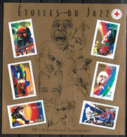 FRANCE  BF 50 * *  ( Cote 12e ) Chanteurs De Jazz Armstrong Bechet Duke Ellington Ella Grappelli Petrucciani - Chanteurs