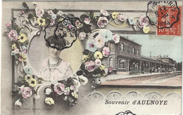 59  Aulnoye  -   Souvenir - La Gare - Aulnoye