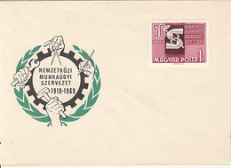 ORGANIZATIONS, ILO- INTERNATIONAL LABOUR ORGANIZATION, SPECIAL COVER, 1969, HUNGARY - IAO