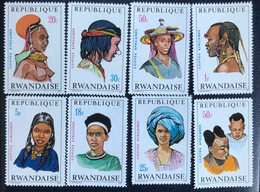 République Rwandaise - C2/13 -  MNH - 1971 - Michel 439#446 - Hoofdtooien - Unused Stamps