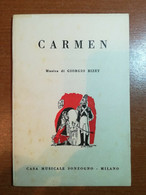 Carmen - Giorgio Bizet - Sonzogno - 1960 - M - Arte, Architettura