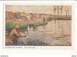 LYNEN LA PECHE AUX TRANCHEES CP BON ETAT - Lynen, Amédée-Ernest